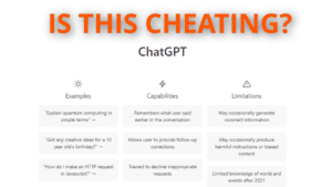 chatGPT in School – Is it Cheating?